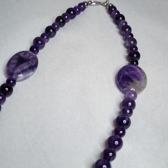 Jay King Long Necklace 36" Amethyst, Purple New Sterling Silver 925 - Picture 5 of 10